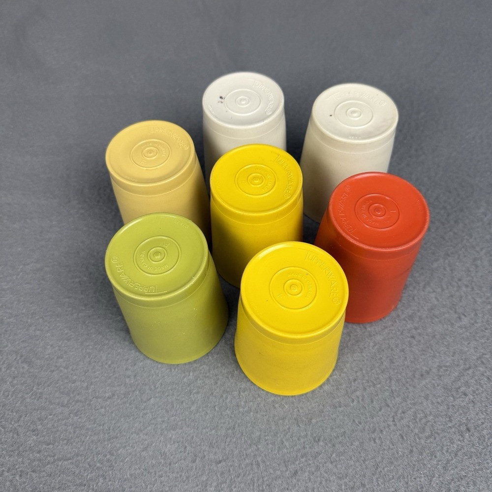 Vintage Tupperware Cups 6 oz. Set of 7 #1251
